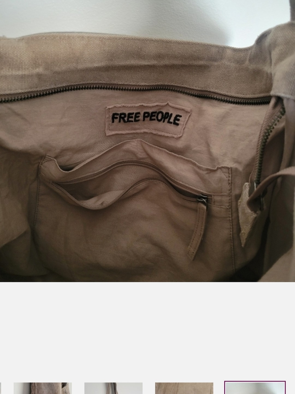 FREE PEOPLE/WE THE FREE Canvas Crossbody Tote - Picture 5 of 10